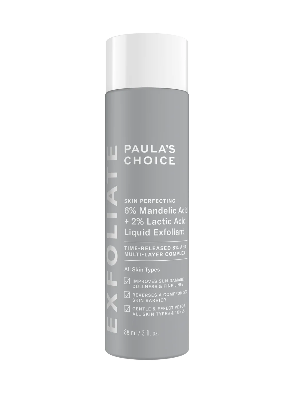 SKIN PERFECTING 6% Mandelic Acid + 2% Lactic Acid Liquid Exfoliant