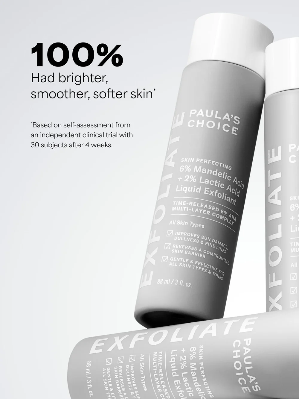 SKIN PERFECTING 6% Mandelic Acid + 2% Lactic Acid Liquid Exfoliant - Image 5