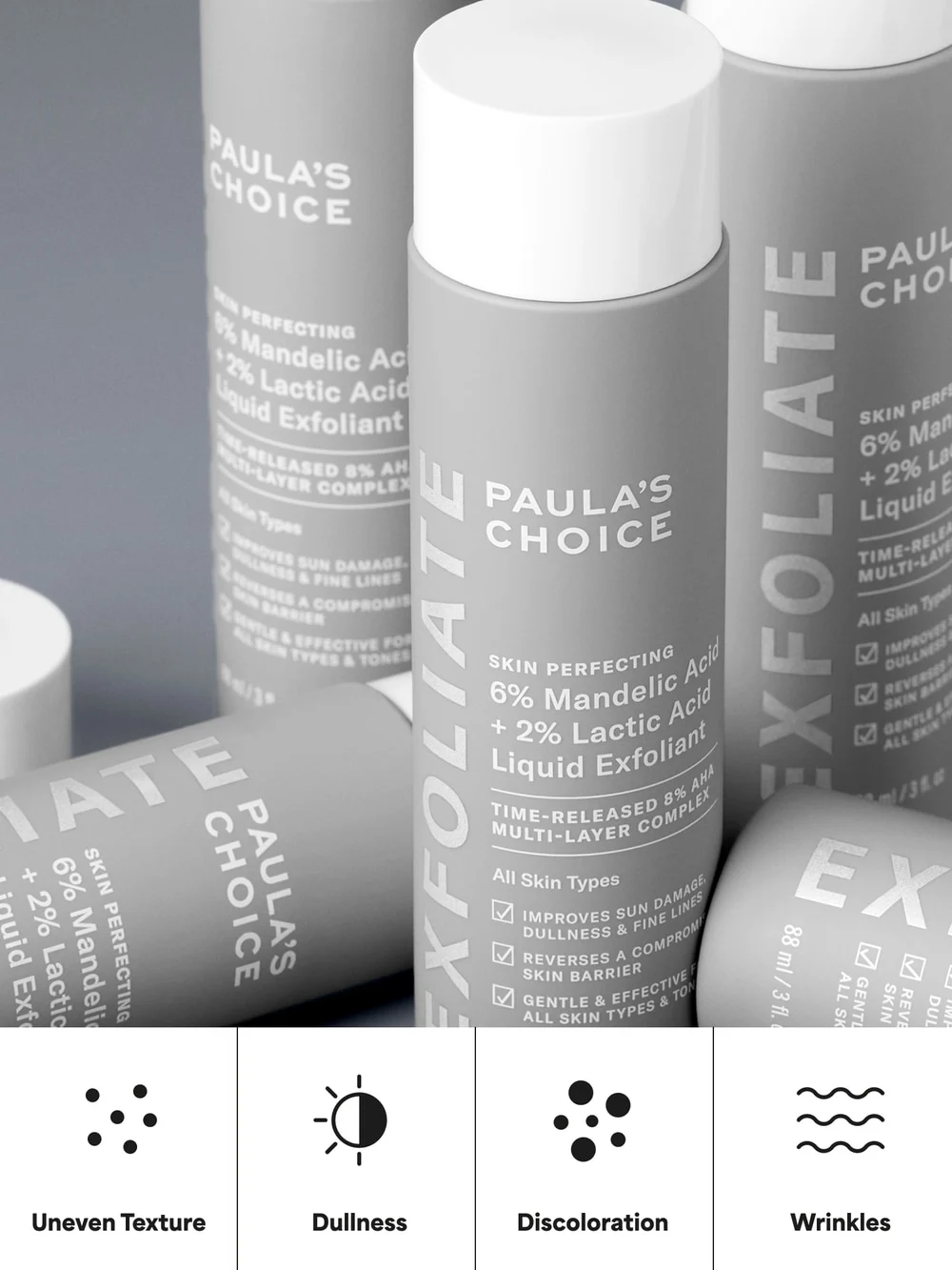 SKIN PERFECTING 6% Mandelic Acid + 2% Lactic Acid Liquid Exfoliant - Image 8