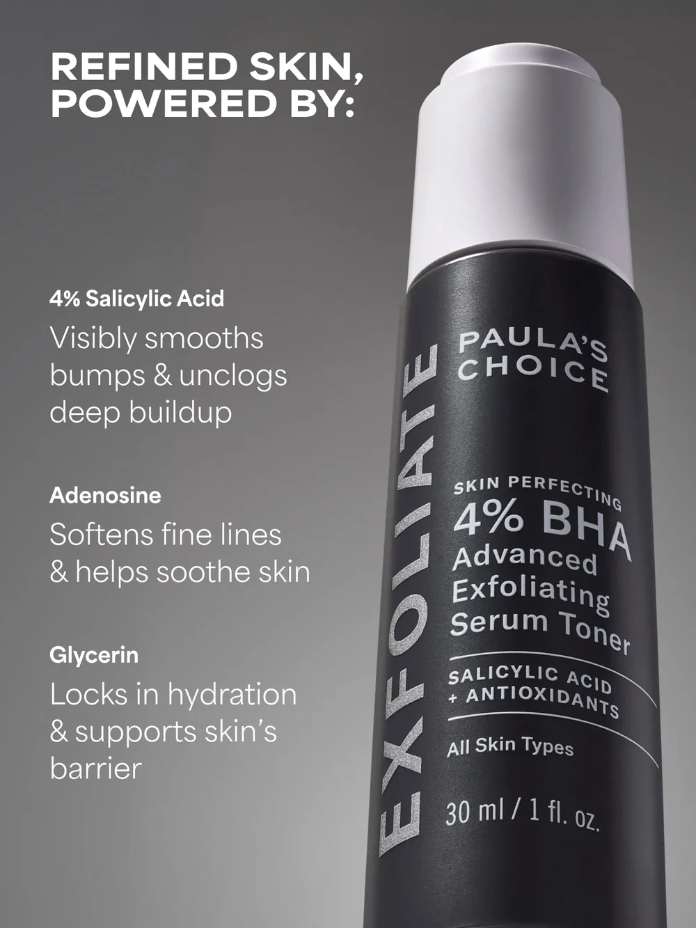 SKIN PERFECTING 4% BHA Advanced Exfoliating Serum Toner - Image 6